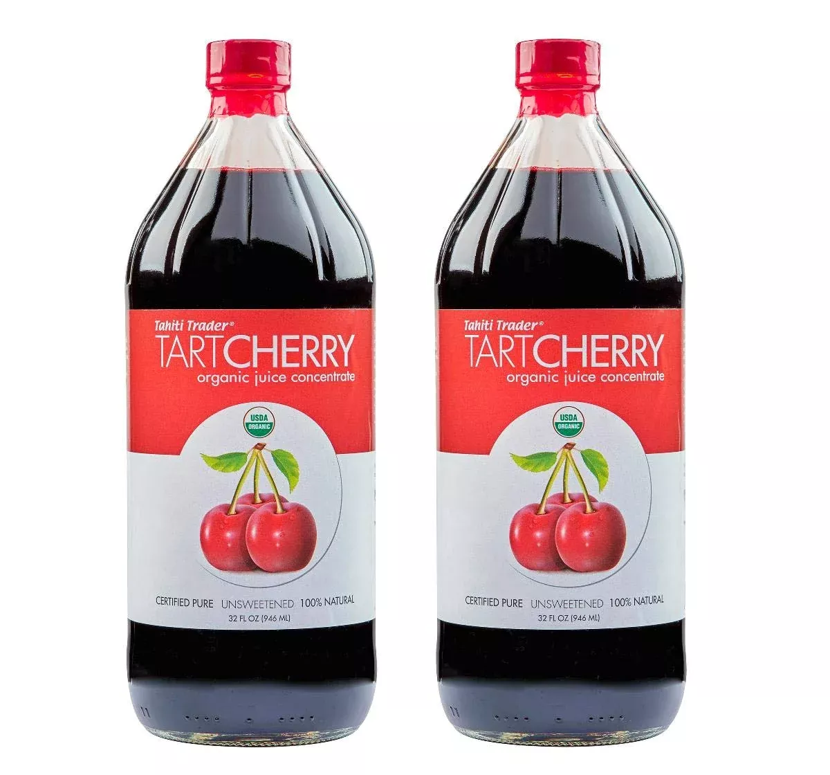 tahiti-trader-tart-cherry-juice-concentrate-ready-to-drink-organic-superfood-pro Tahiti Trader Tart Cherry Juice Concentrate - Ready To Drink Organic Superfood Promoting Immune Support & Overall Health - Pure, Unsweetened Fruit Juice - (32 Oz, 2 Pack)