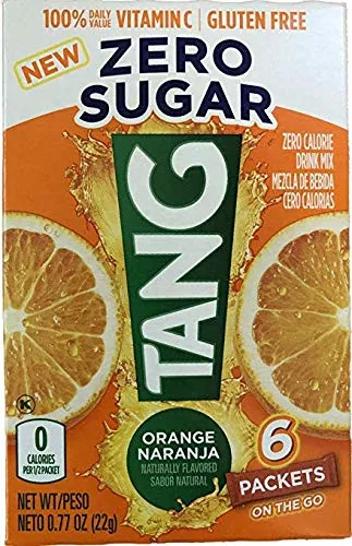 tang-zero-sugar-sugar-free-drink-mix-6-packets-original-orange-flavor-zero-calor Tang Zero Sugar, Sugar Free Drink Mix, 6 Packets, Original Orange Flavor, Zero Calorie