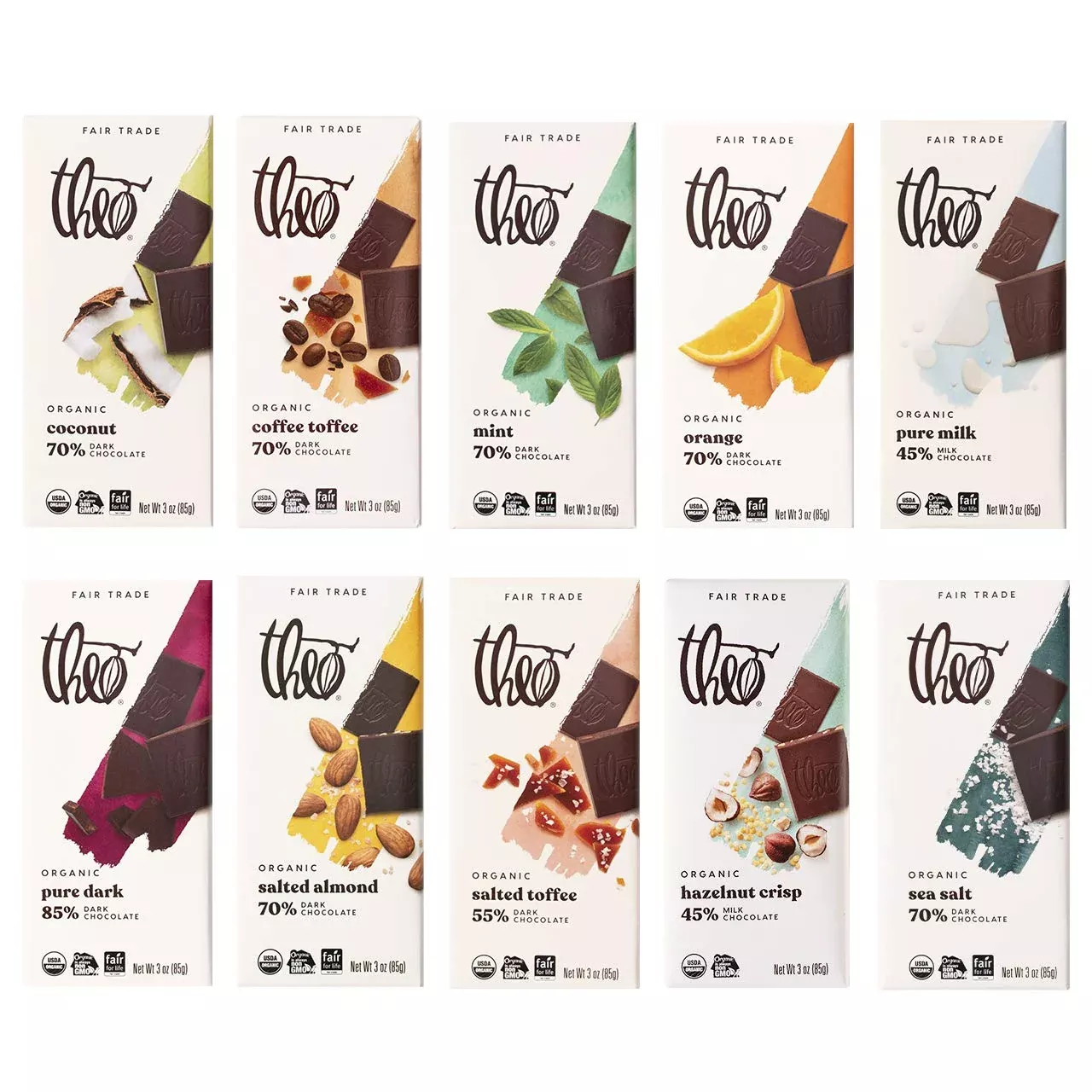 theo-chocolate-organic-milk-dark-chocolate-classic-sampler-variety-10-pack Theo Chocolate Organic Milk + Dark Chocolate Classic Sampler Variety 10 Pack