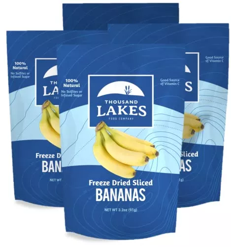 thousand-lakes-freeze-dried-fruit-sliced-bananas-4-pack-3-2-ounces Thousand Lakes Freeze Dried Fruit - Sliced Bananas 4-Pack 3.2 Ounces (