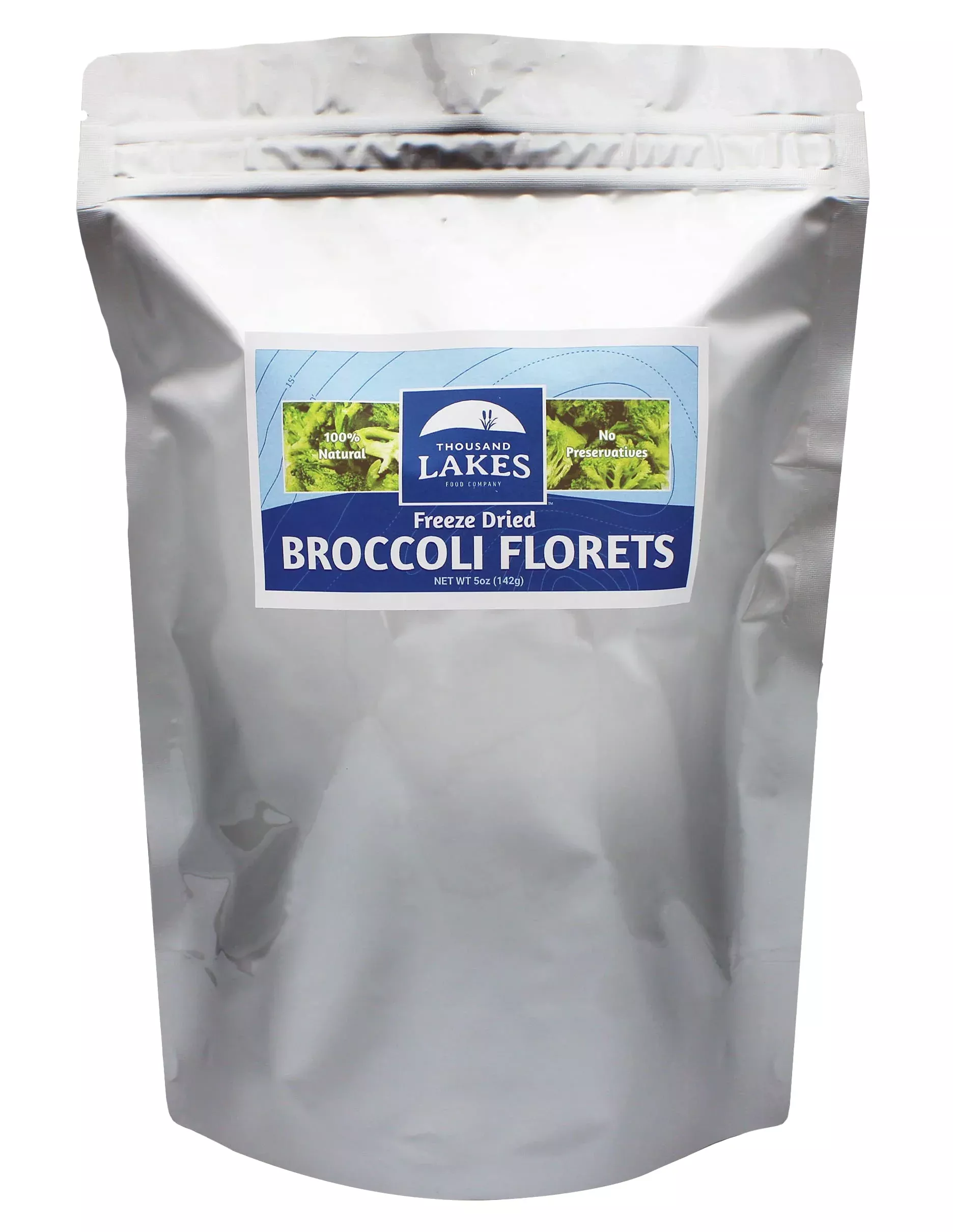 thousand-lakes-freeze-dried-fruits-vegetables-broccoli-florets-bulk-5-ounces-100 Thousand Lakes Freeze Dried Fruits And Vegetables - Broccoli Florets - Bulk 5 Ounces 100 Florets - No Stems No Salt Added