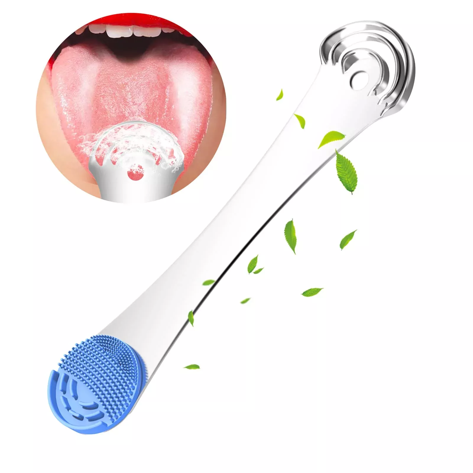 tongue-scraper-adults-moosec-2-in-1-silicone-tongue-brush-100 Tongue Scraper For Adults, Moosec 2 In 1 Silicone Tongue Brush And 100