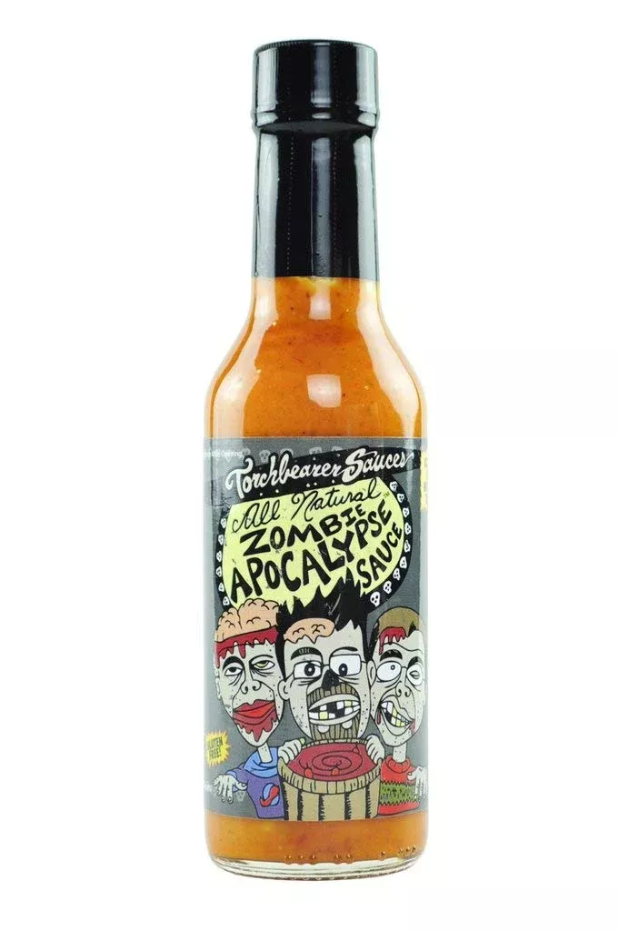 torchbearer-sauces-zombie-apocalypse-ghost-chili-hot-sauce-5-fl-oz-all-natural-v Torchbearer Sauces Zombie Apocalypse Ghost Chili Hot Sauce, 5 Fl Oz - All Natural, Vegan, Extract Free, Made In Usa, Featured On Hot Ones!