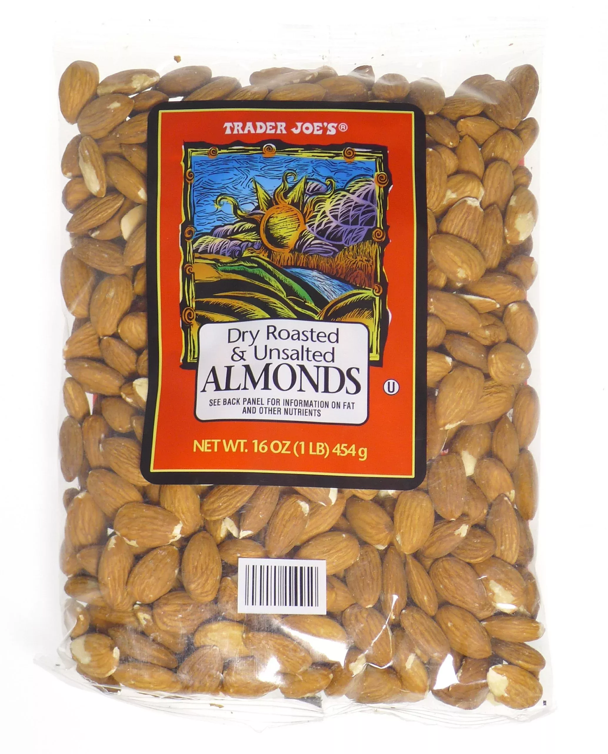 trader-joe-s-dry-roasted-unsalted-almonds-1lb-2-pack Trader Joe'S Dry Roasted And Unsalted Almonds - 1Lb (2 - Pack)