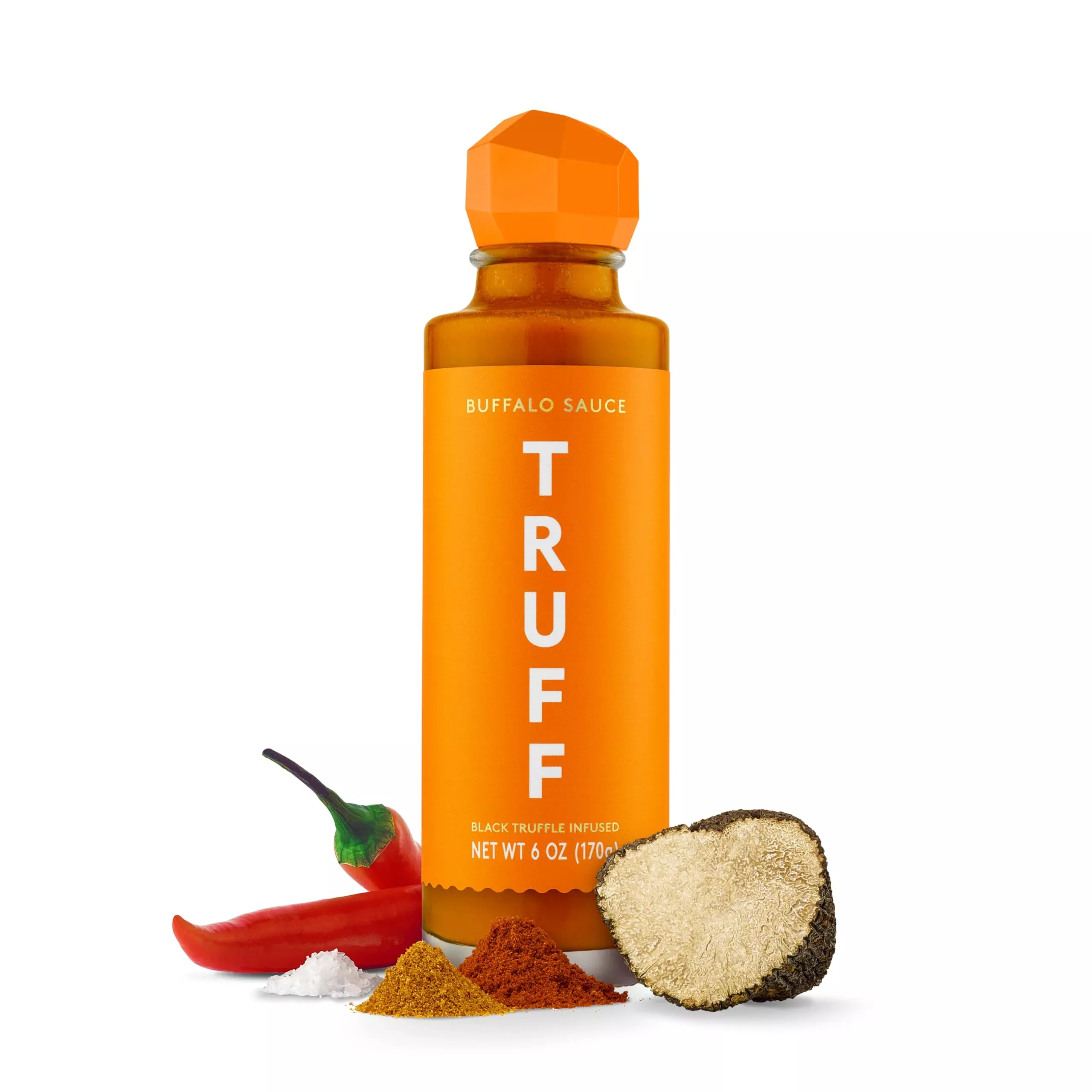truff-buffalo-sauce-gourmet-hot-sauce-with-red-cayenne-peppers-black-truffle-oil Truff Buffalo Sauce, Gourmet Hot Sauce With Red Cayenne Peppers, Black Truffle Oil, Agave Nectar, Unique Flavor Experience In A Bottle, 6 Oz.