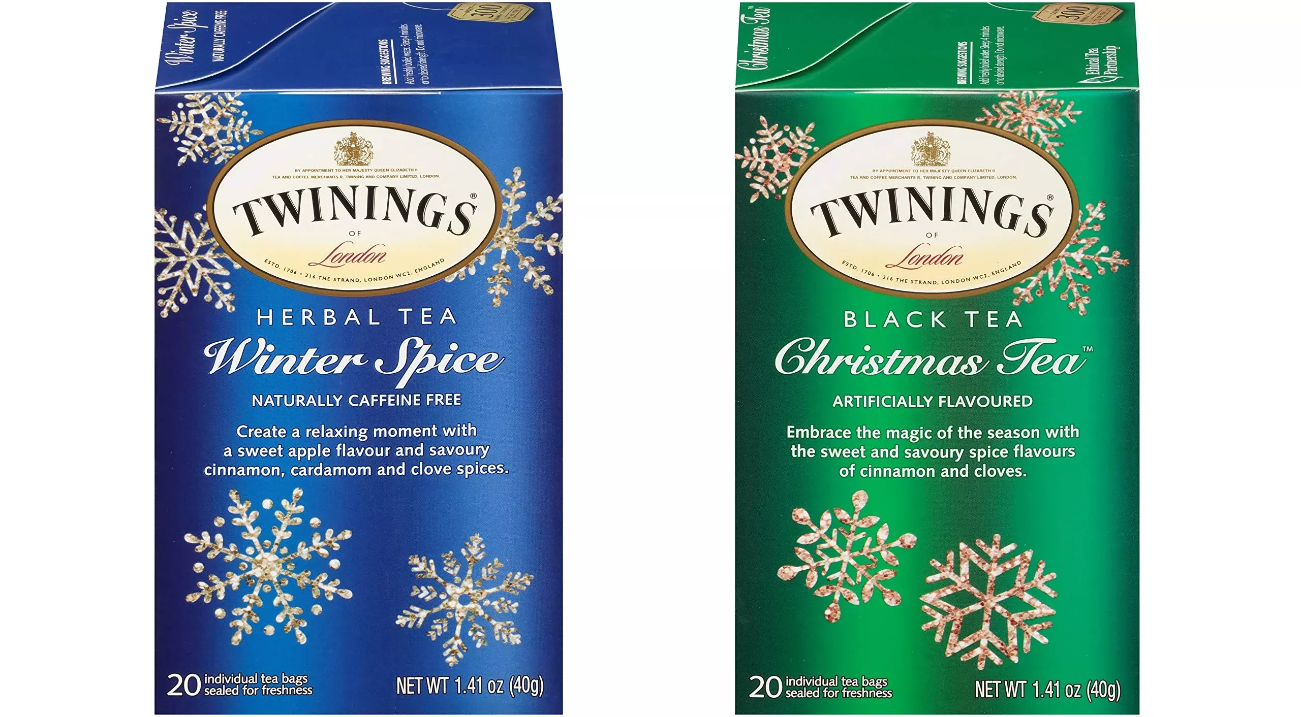 twinings-holiday-variety-pack-tea-bags-christmas-tea-winter-spice-20-count-pack- Twinings Holiday Variety Pack Tea Bags, Christmas Tea And Winter Spice, 20 Count (Pack Of 4), Enjoy Hot Or Iced