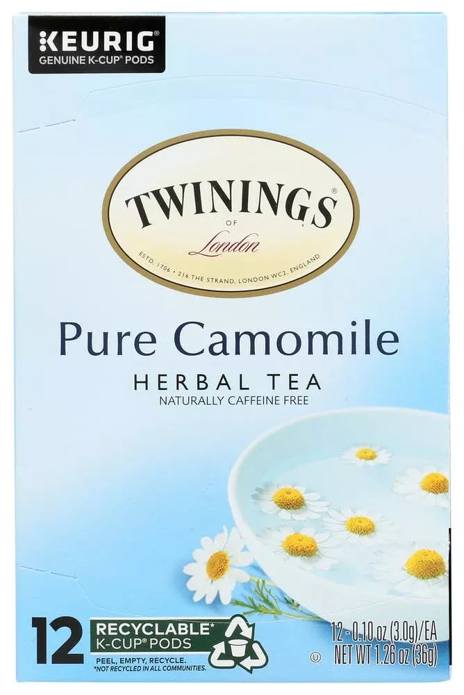 twinings-london-pure-camomile-tea-k-cups-keurig-12-count Twinings Of London Pure Camomile Tea K-Cups For Keurig, 12 Count