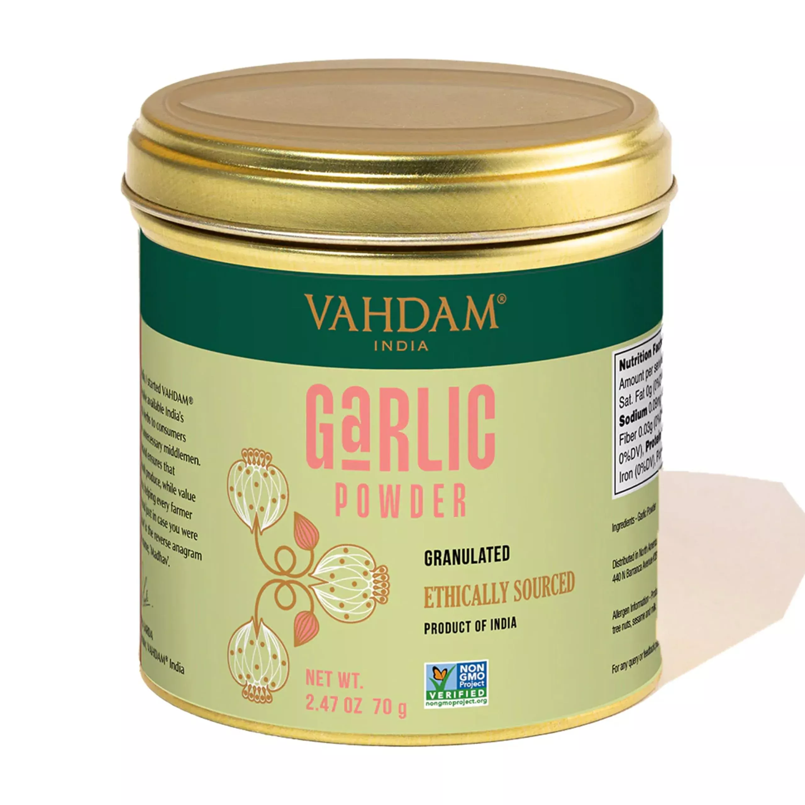 vahdam-garlic-granules-2-47oz-100-raw-granulated-garlic-allium-sativum-from-indi Vahdam, Garlic Granules (2.47Oz) 100% Raw Granulated Garlic (Allium Sativum) From India