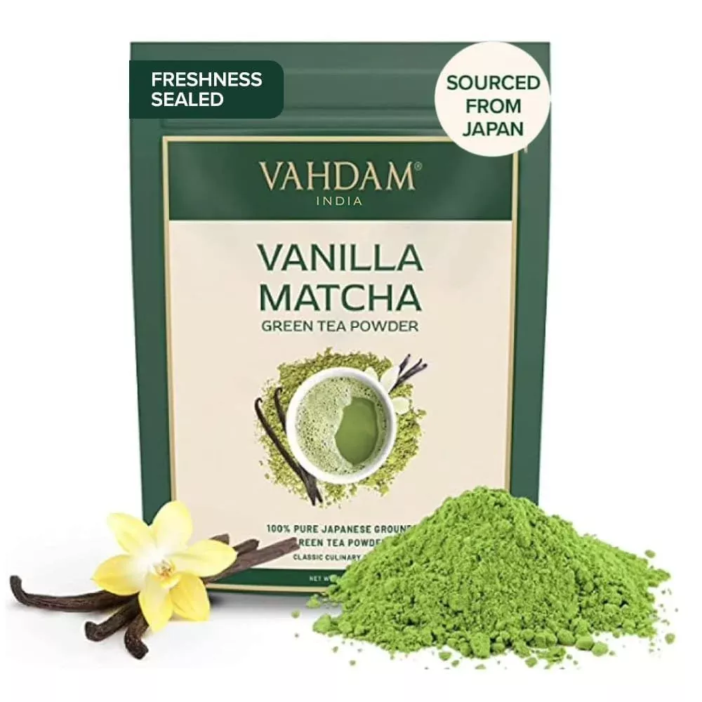 vahdam-vanilla-matcha-green-tea-powder-25g-0-8oz-100-pure-blend-japanese-matcha- Vahdam, Vanilla Matcha Green Tea Powder (25G/0.8Oz) 100% Pure Blend - Japanese Matcha Powder With Pure Vanilla