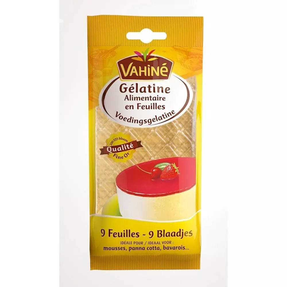 Vahine Feuilles De Gelatine French Gelatin Sheets 9 Sheets