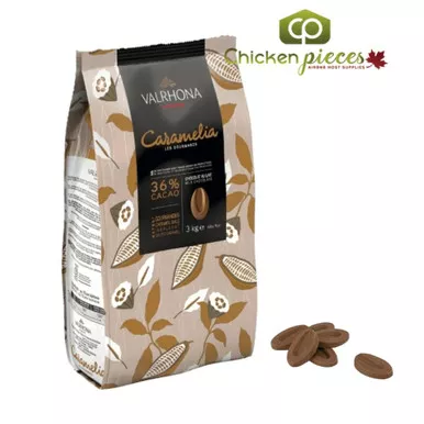 valrhona-35-caramelia-milk-chocolate-couverture-3kg-6-6lbs Valrhona 35% Caramelia - Milk Chocolate Couverture, 3KG/6.6LBS