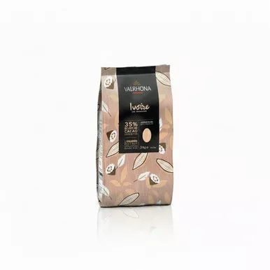 valrhona-35-ivoire-white-chocolate-f-ves-professional-baking-bulk-bag-3-kg Valrhona 35% Ivoire White Chocolate Fèves - Professional Baking Bulk Bag - 3 KG