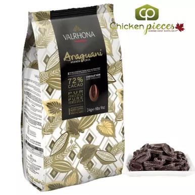 valrhona-72-araguani-dark-chocolate-couverture-3kg-6-6lbs Valrhona 72% Araguani - Dark Chocolate Couverture, 3KG/6.6LBS