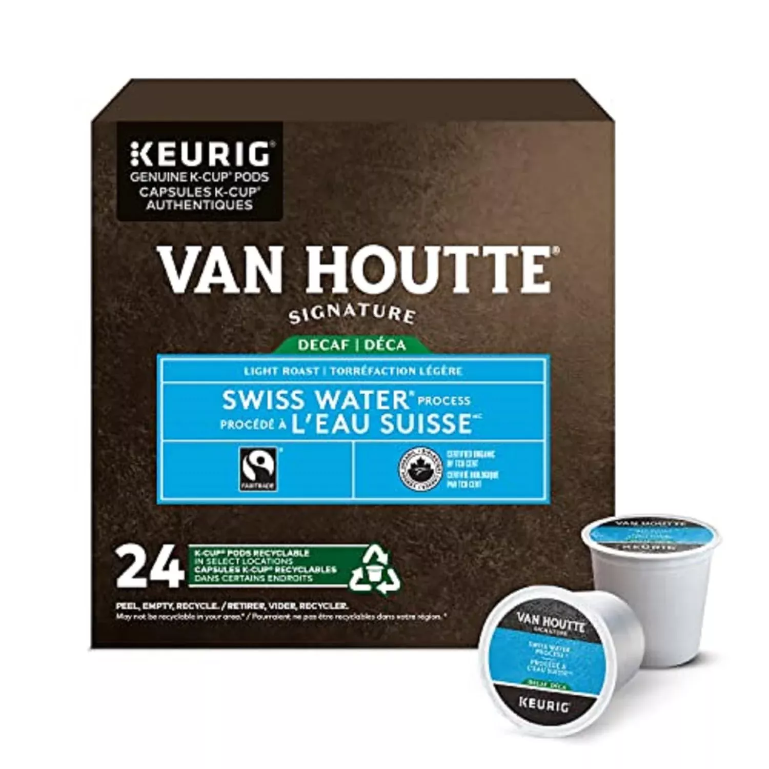 van-houtte-swiss-water-decaf-fair-trade-organic-light-roast-k-cups-24-count Van Houtte Swiss Water Decaf Fair Trade Organic Light Roast K-Cups, 24-Count
