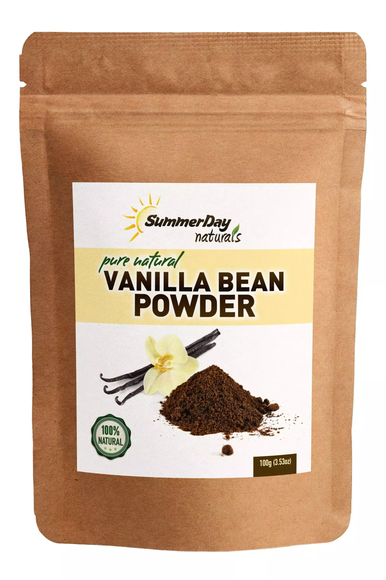 vanilla-bean-powder-3-53-oz-raw-ground-vanilla-bean-unsweetened-gluten-free-extr Vanilla Bean Powder, 3.53 Oz - Raw Ground Vanilla Bean - Unsweetened, Gluten-Free - Extremely Fresh - Ground Moments Before Pack