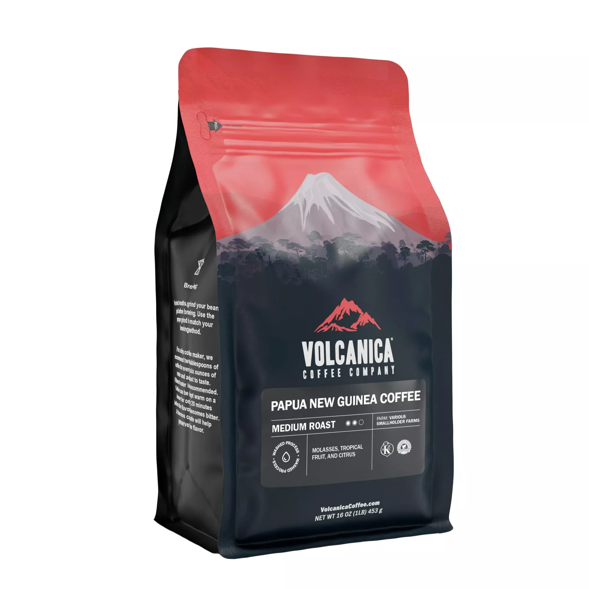 volcanica-coffee-company-papua-new-guinea-coffee-whole-bean-fair-trade-fresh-roa Volcanica Coffee Company Papua New Guinea Coffee, Whole Bean, Fair Trade, Fresh Roasted, 16-Ounce