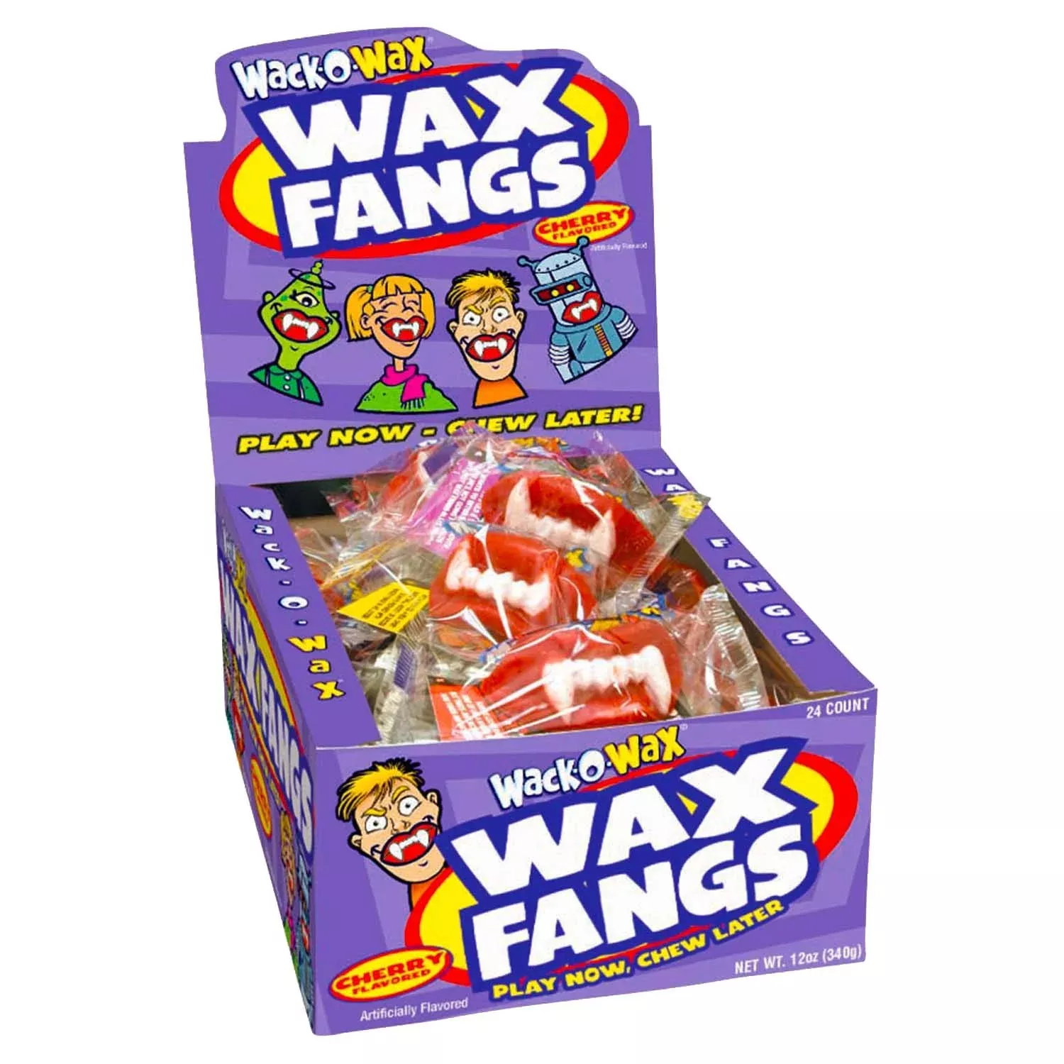 wack-o-wax-fangs-24-count-box-cherry-flavor Wack-O-Wax Fangs, 24-Count Box, Cherry Flavor
