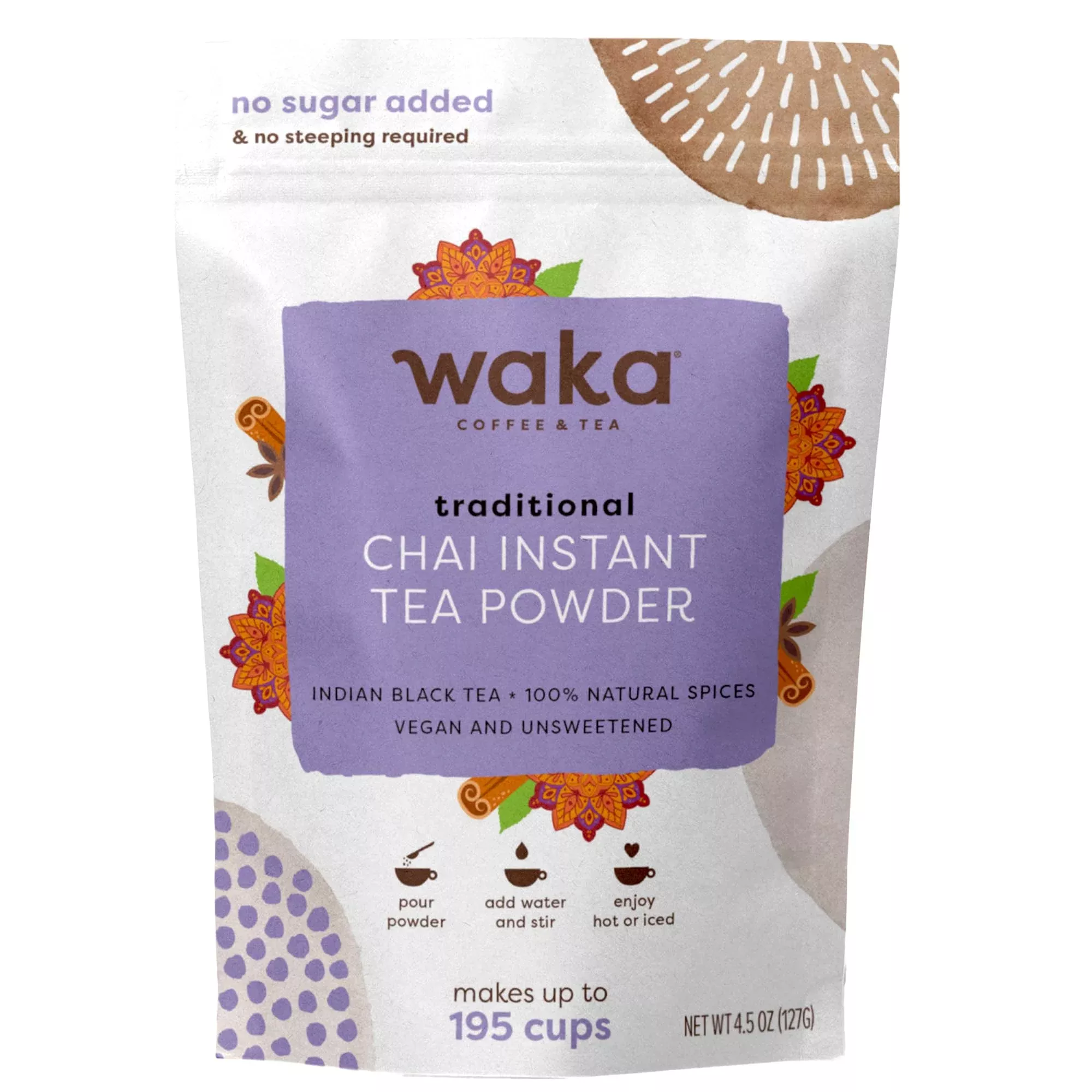 waka-traditional-masala-instant-chai-tea-100-tea-leaves-from-india Waka Traditional Masala Instant Chai Tea - 100% Tea Leaves From India,
