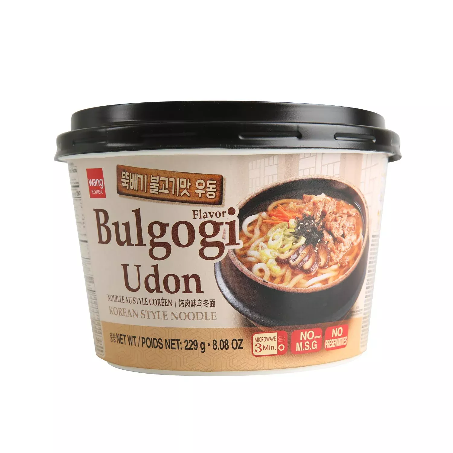 wang-korean-bbq-bulgogi-flavored-udon-noodle-bowl-rich-sweet-8-08-ounce-6-cups-n Wang Korean Bbq Bulgogi Flavored Udon Noodle Bowl, Rich And Sweet, 8.08 Ounce, 6 Cups Of Noodles