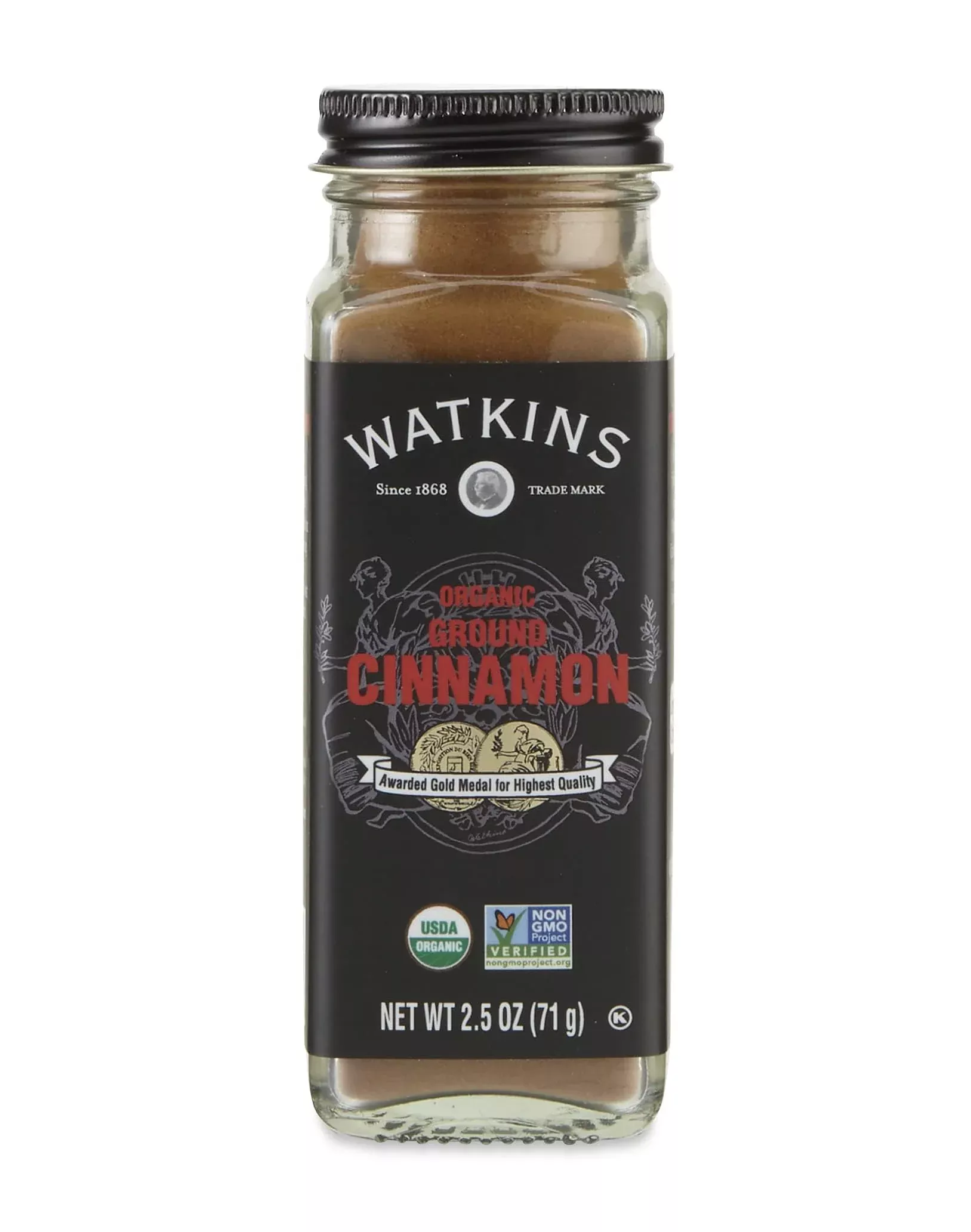 watkins-gourmet-organic-spice-jar-ground-cinnamon-2-5-ounce-jar-3-count Watkins Gourmet Organic Spice Jar, Ground Cinnamon, 2.5 Ounce Jar, 3 Count