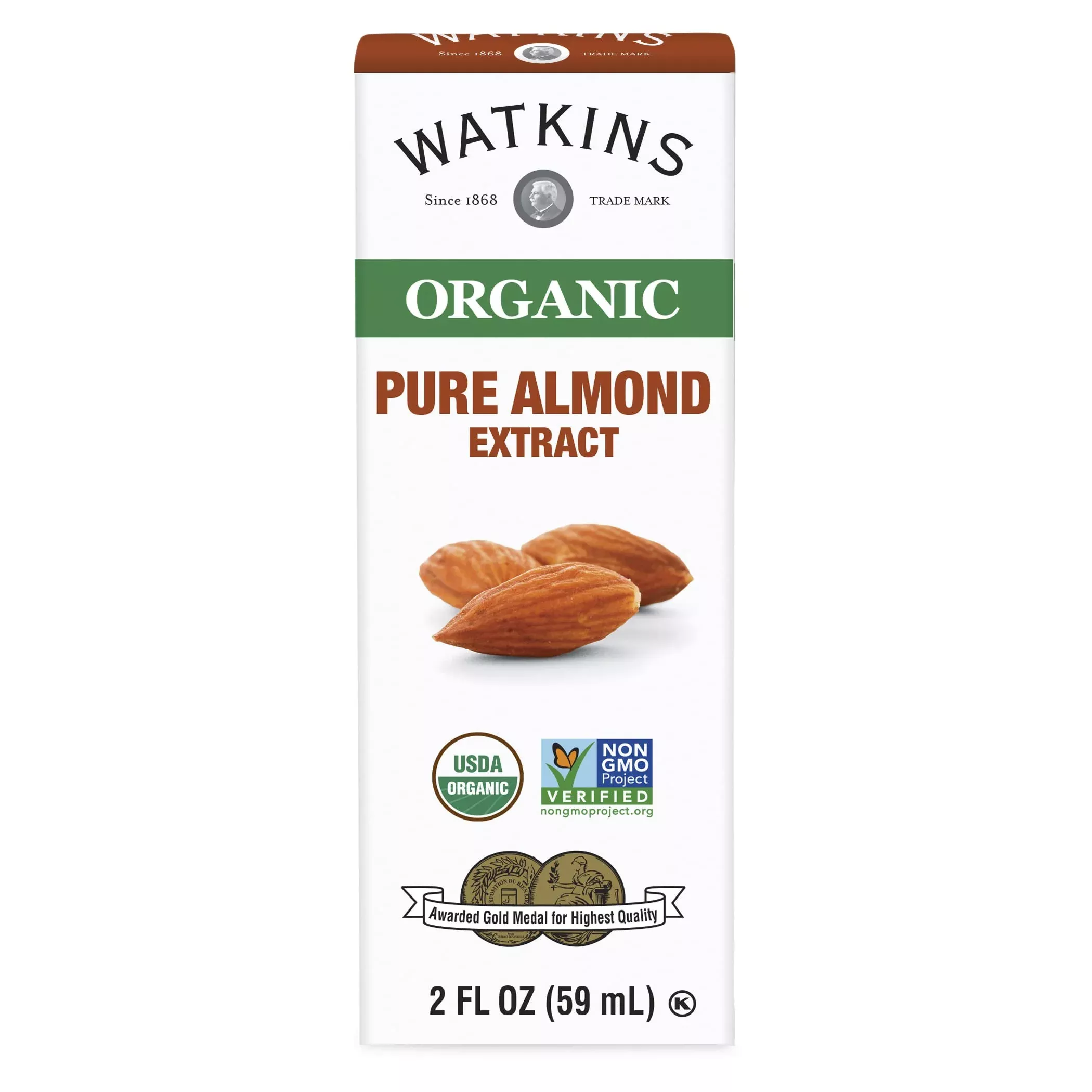 watkins-organic-almond-extract-no-artificial-colors-or-flavors-kosher-usda-certi Watkins Organic Almond Extract, No Artificial Colors Or Flavors, Kosher, Usda Certified Organic, Gluten Free & Non-Gmo, 2 Fluid