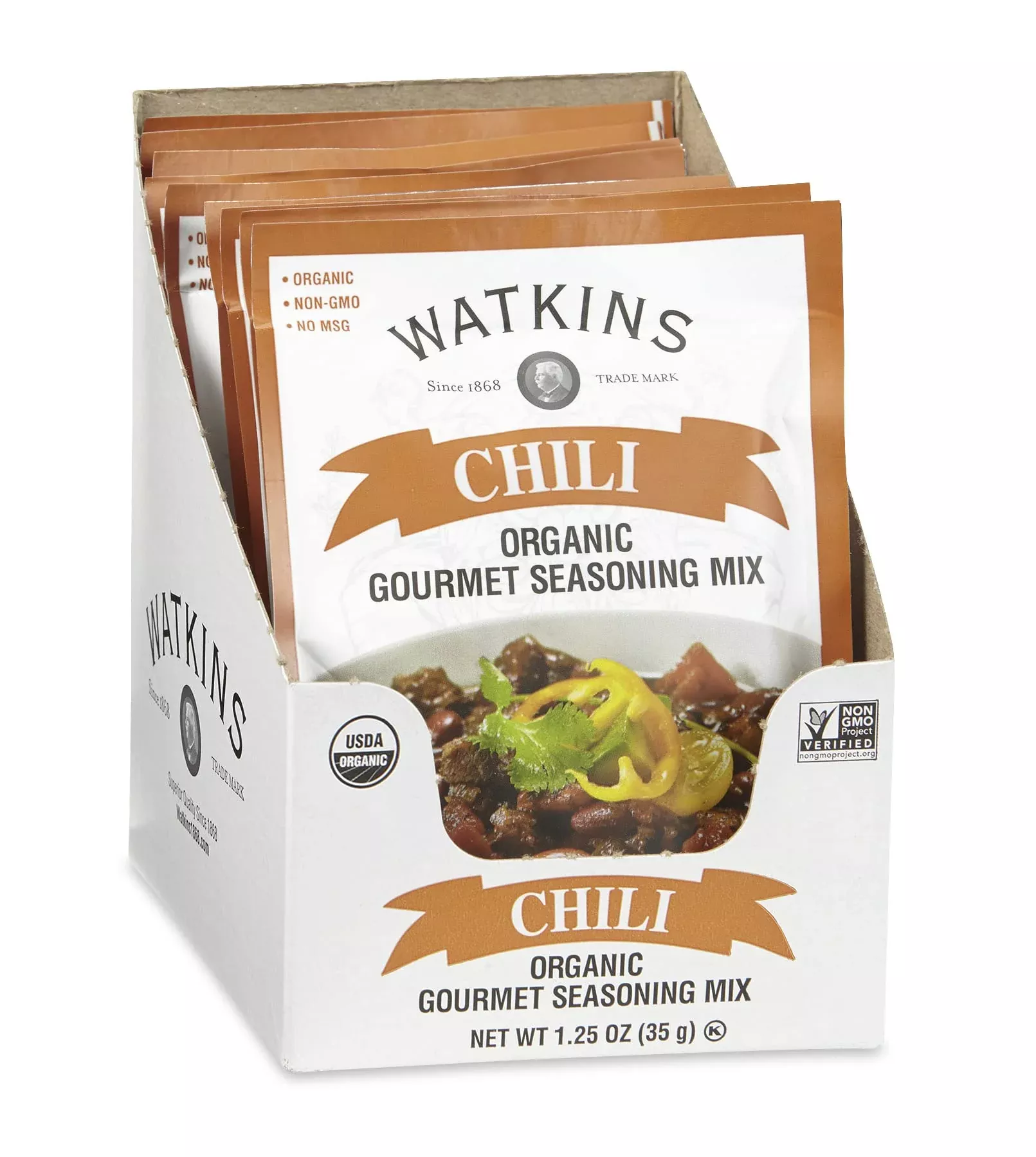 watkins-organic-chili-gourmet-seasoning-mix-1-25-oz-packets-pack-12 Watkins Organic Chili Gourmet Seasoning Mix, 1.25 Oz. Packets (Pack Of 12)