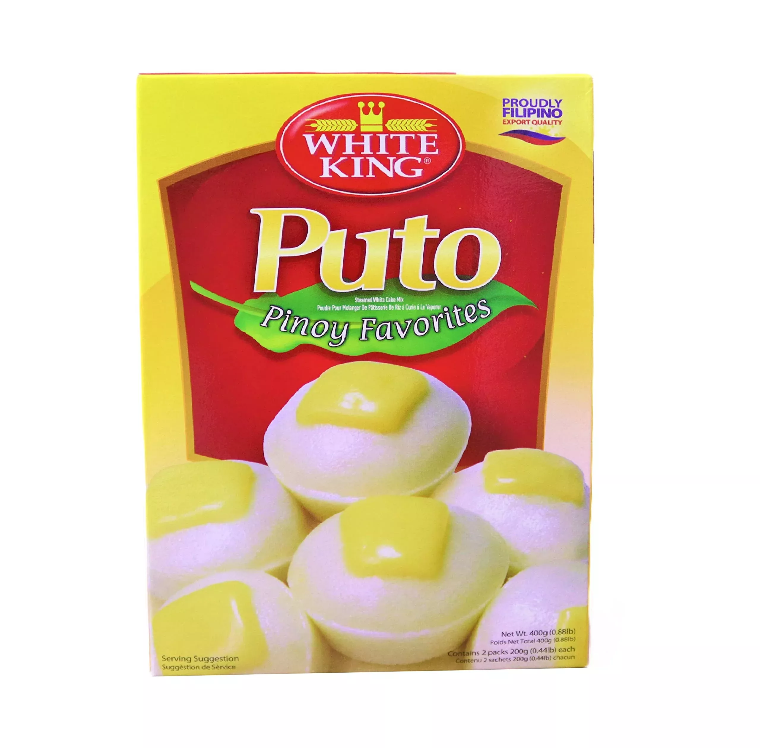 white-king-classic-puto-steamed-white-cake-mix-net-wt-400g White King - Classic Puto - Steamed White Cake Mix (Net Wt. 400G)
