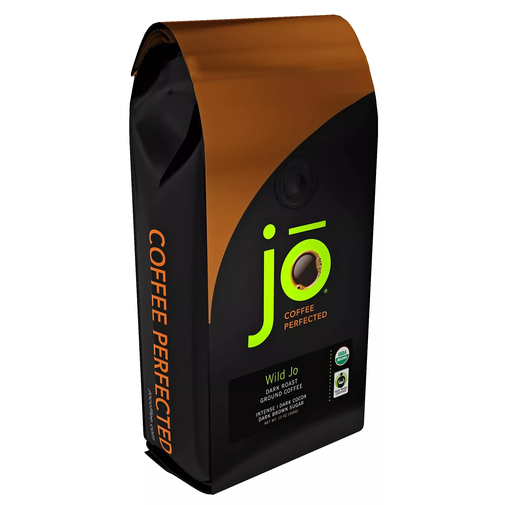 wild-jo-12-oz-dark-french-roast-organic-coffee-ground-coffee-bold-strong-rich-wi Wild Jo: 12 Oz, Dark French Roast Organic Coffee, Ground Coffee, Bold Strong Rich Wicked Good Coffee! Great Brewed Or Cold Brew,