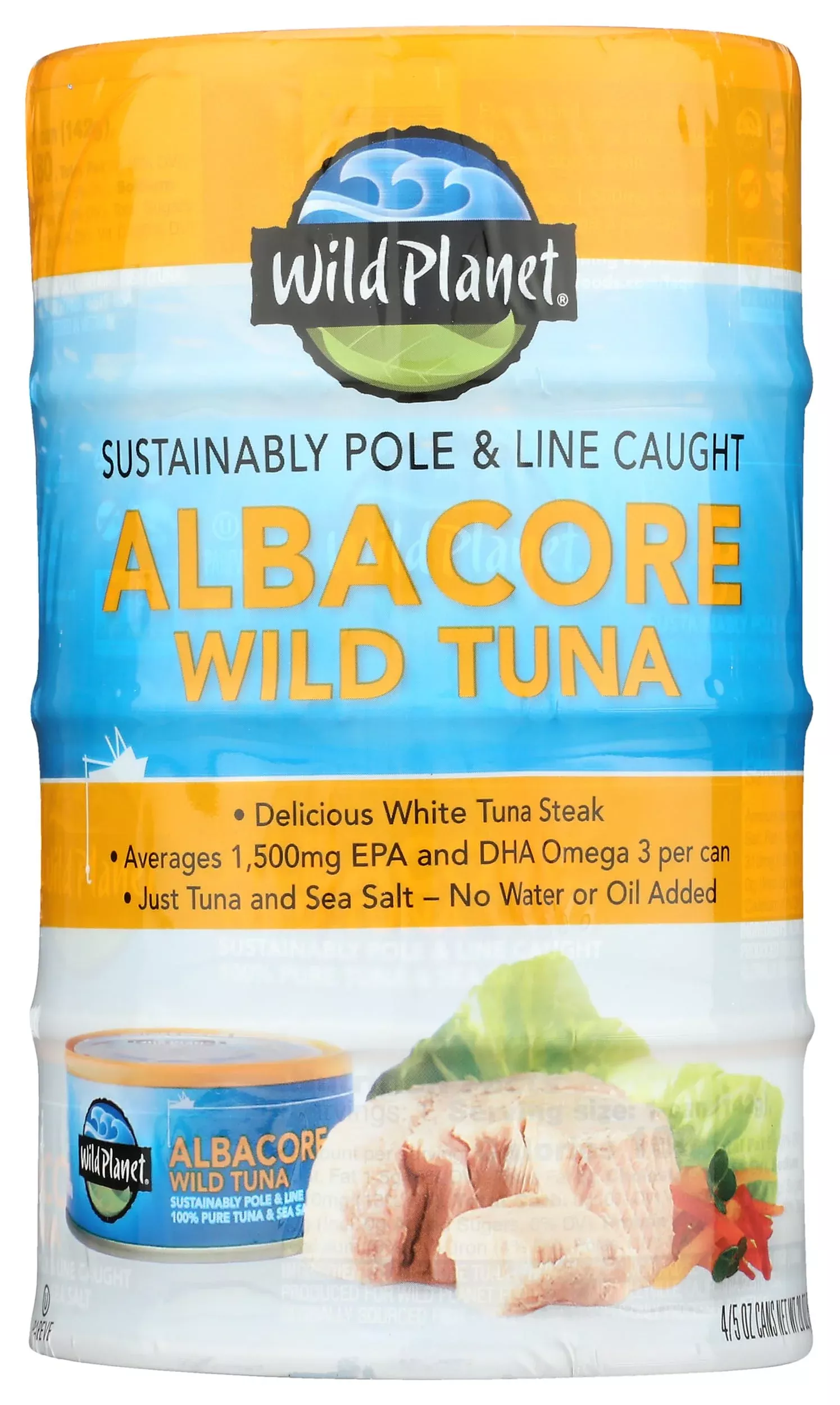 wild-planet-wild-albacore-tuna-cans-5-ounce-4-pack Wild Planet Wild Albacore Tuna Cans, 5 Ounce, 4 Pack
