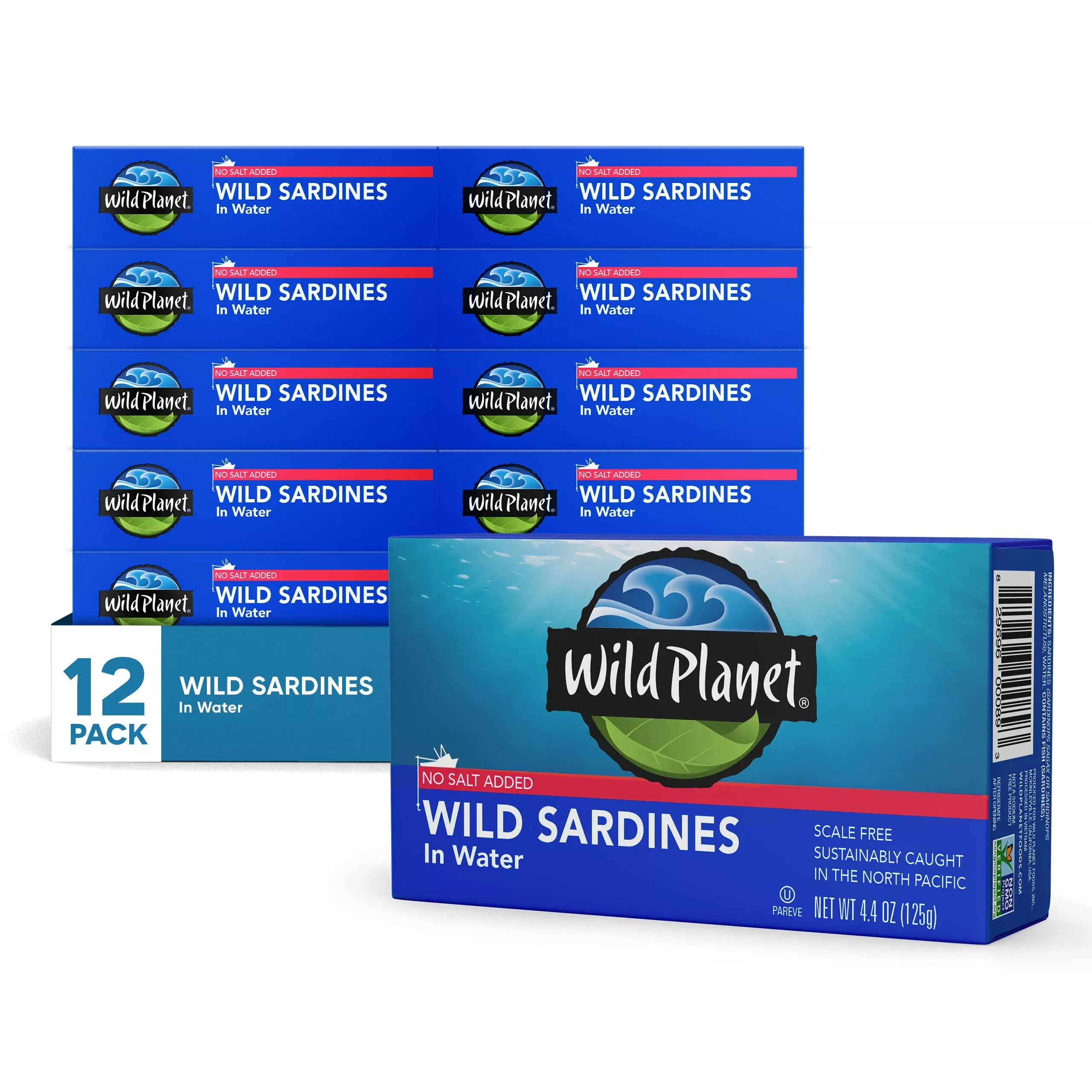 wild-planet-wild-sardines-in-water-no-salt-added-tinned-fish-non-gmo-sustainable Wild Planet Wild Sardines In Water, No Salt Added, Tinned Fish, Non-Gmo, Sustainable 4.4 Ounce , (Pack Of 12)
