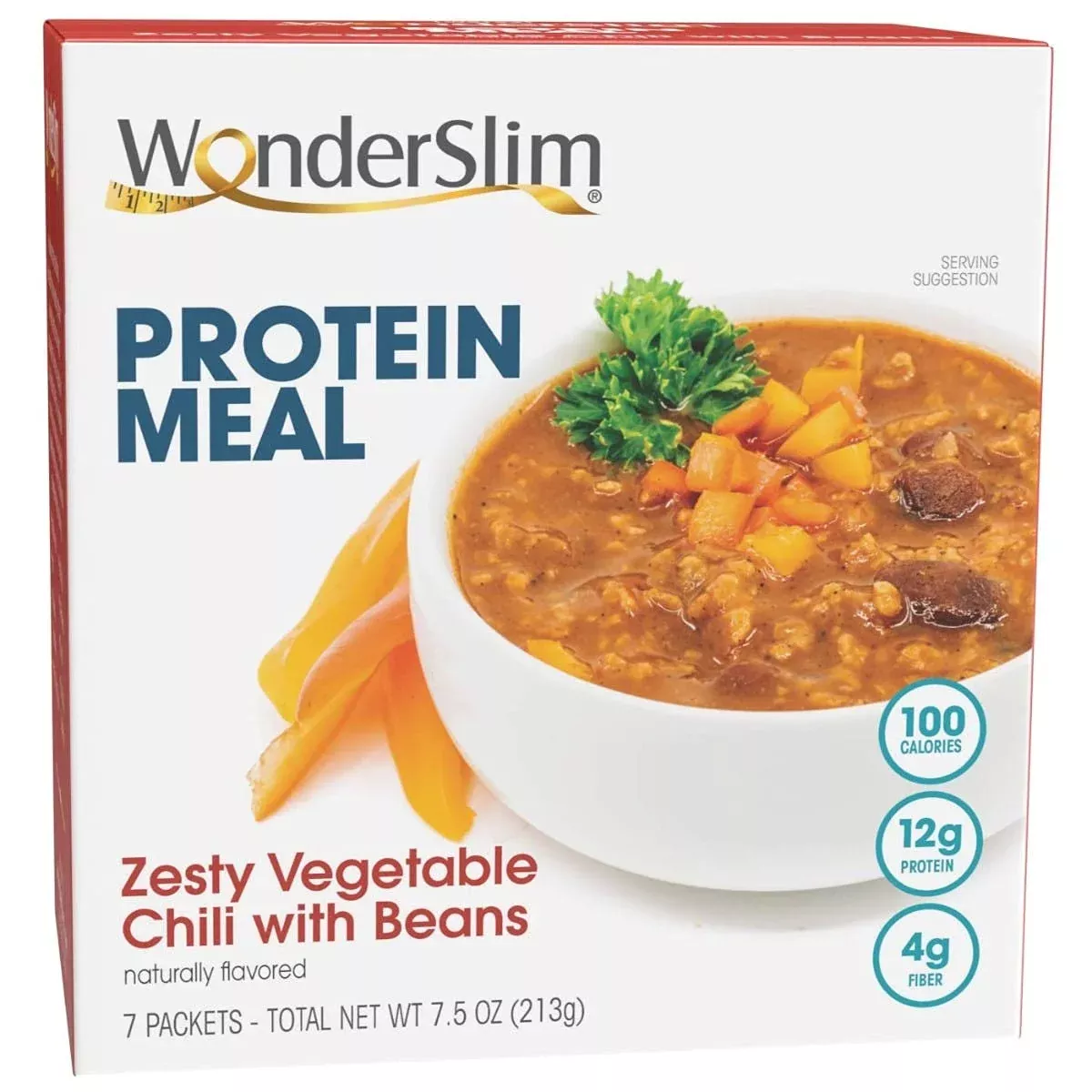 wonderslim-protein-meal-zesty-vegetable-chili-w-beans-12g-protein-4g-fiber-glute Wonderslim Protein Meal, Zesty Vegetable Chili W/Beans, 12G Protein, 4G Fiber, Gluten Free (7Ct)