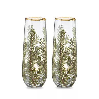 woodland-stemless-champagne-flute-set-by-twine Woodland Stemless Champagne Flute Set by Twine