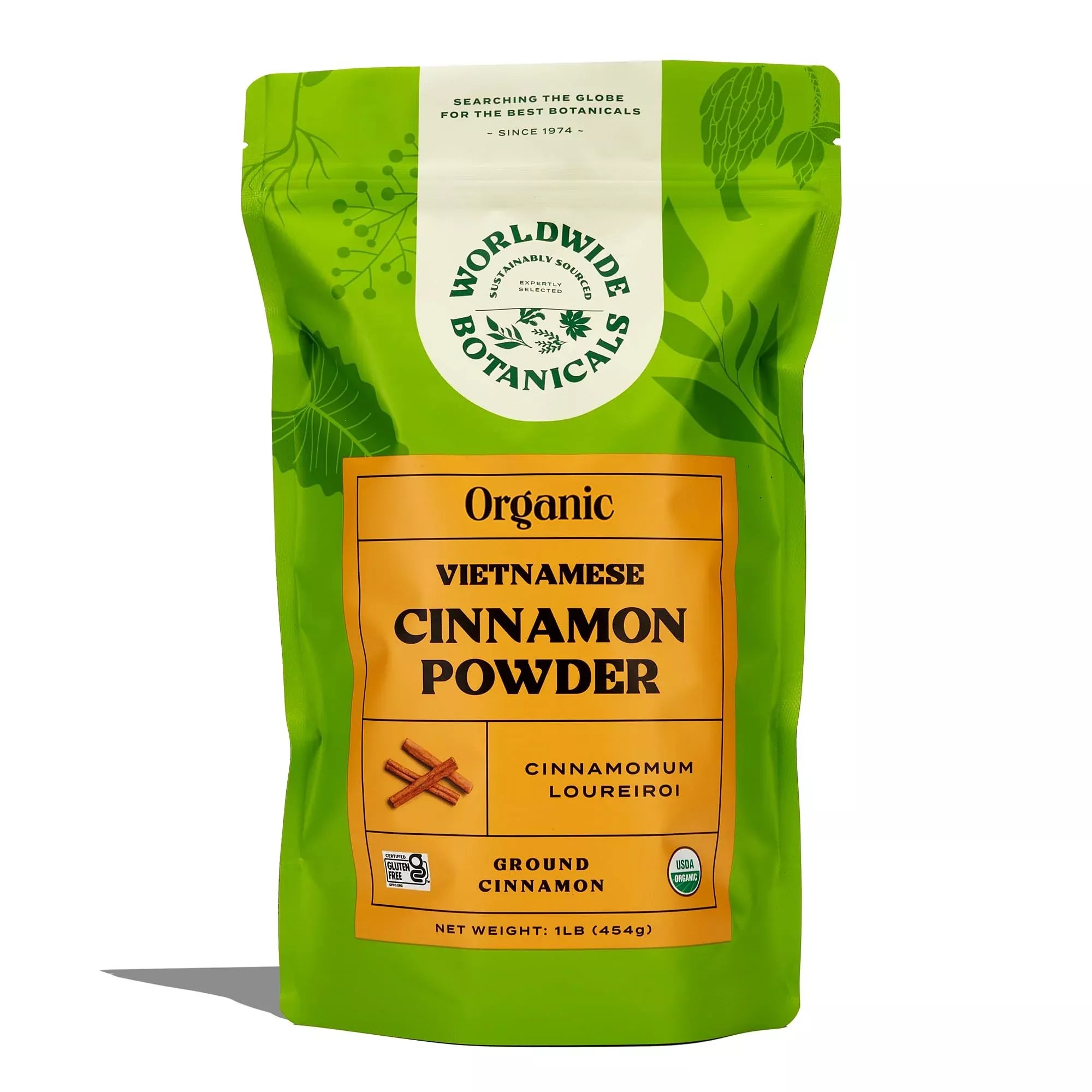 Worldwide Botanicals Organic Cinnamon Powder - Premium Ground Cinnamon Spice - 100% Pure Vietnamese Cinnamon