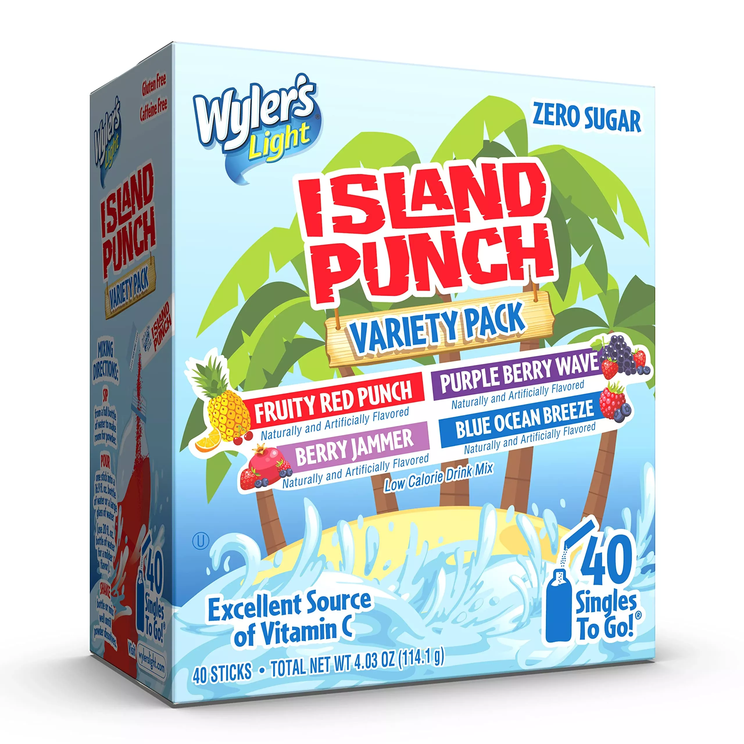 wyler-s-light-island-punch-singles-to-go-variety-pack-fruity-red-punch-purple-be Wyler'S Light Island Punch Singles To Go, Variety Pack, Fruity Red Punch, Purple Berry Wave, Berry Jammer And Blue Ocean Breeze,