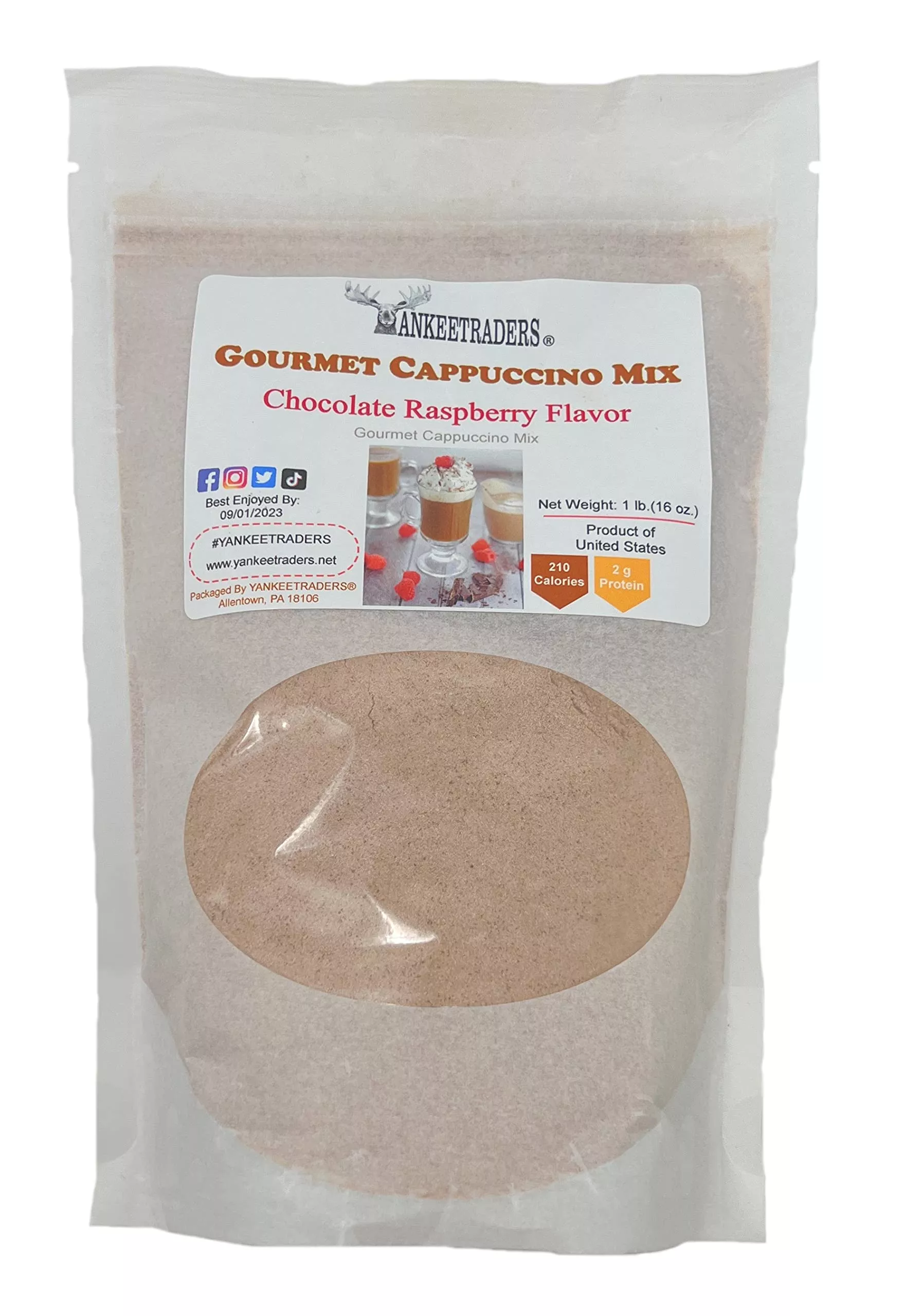 yankeetraders-chocolate-raspberry-cappuccino-mix-1-pound Yankeetraders, Chocolate Raspberry Cappuccino Mix, 1 Pound