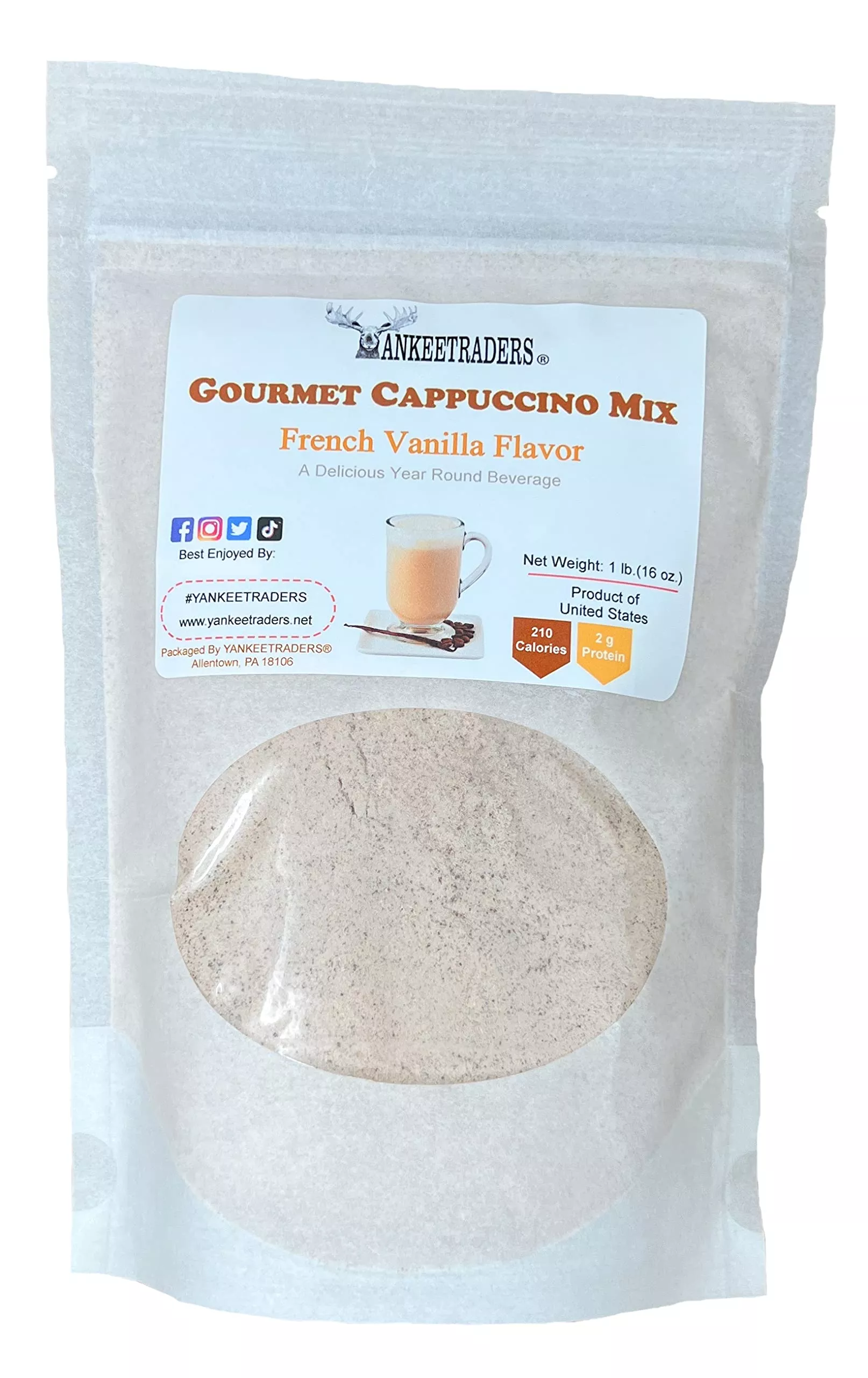 yankeetraders-french-vanilla-cappuccino-mix-1-pound Yankeetraders, French Vanilla Cappuccino Mix, 1 Pound