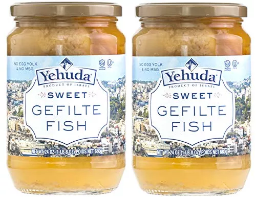 yehuda-sweet-gefilte-fish-24oz-2-pack-kosher-passover Yehuda Sweet Gefilte Fish, 24Oz (2 Pack) Kosher For Passover