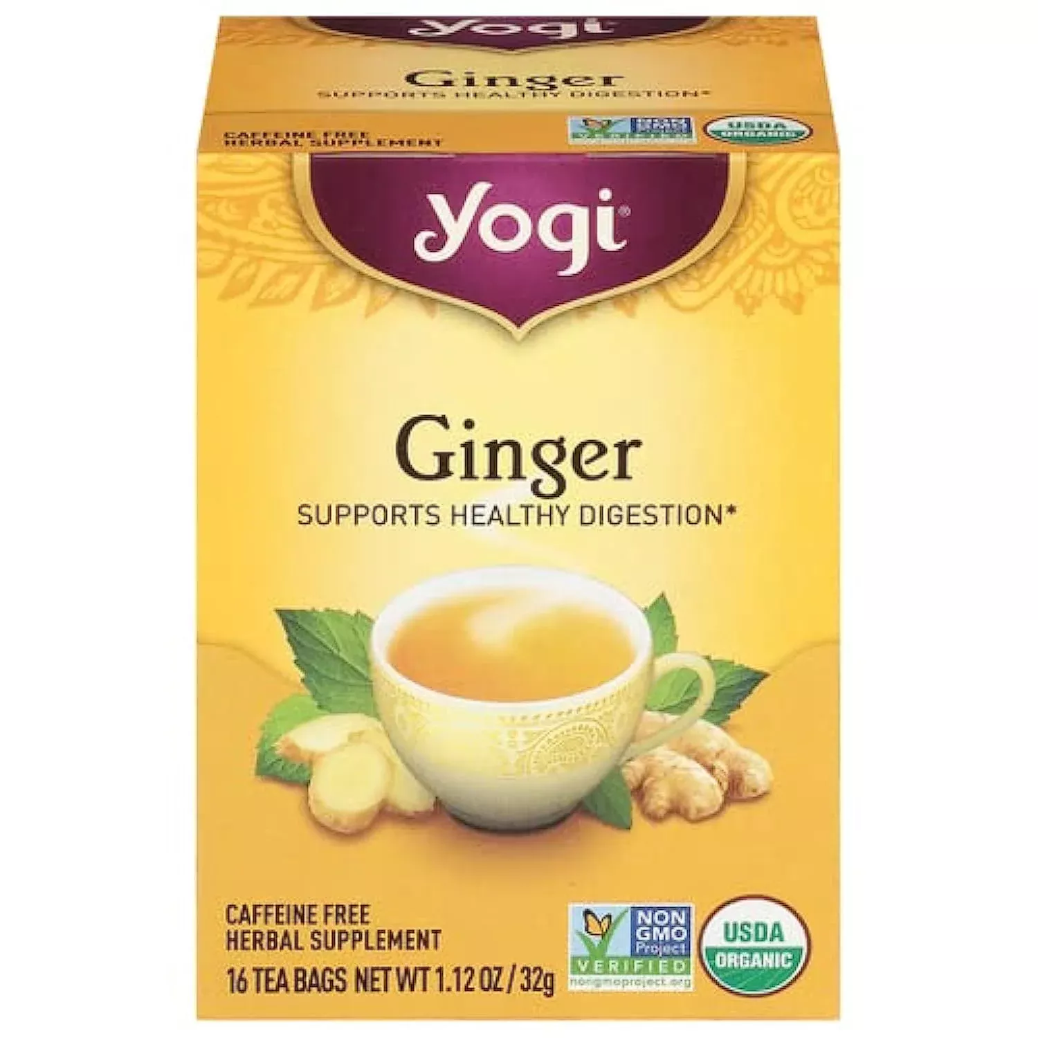 yogi-tea-ginger-1-12-ounce Yogi Tea, Ginger, 1.12 Ounce