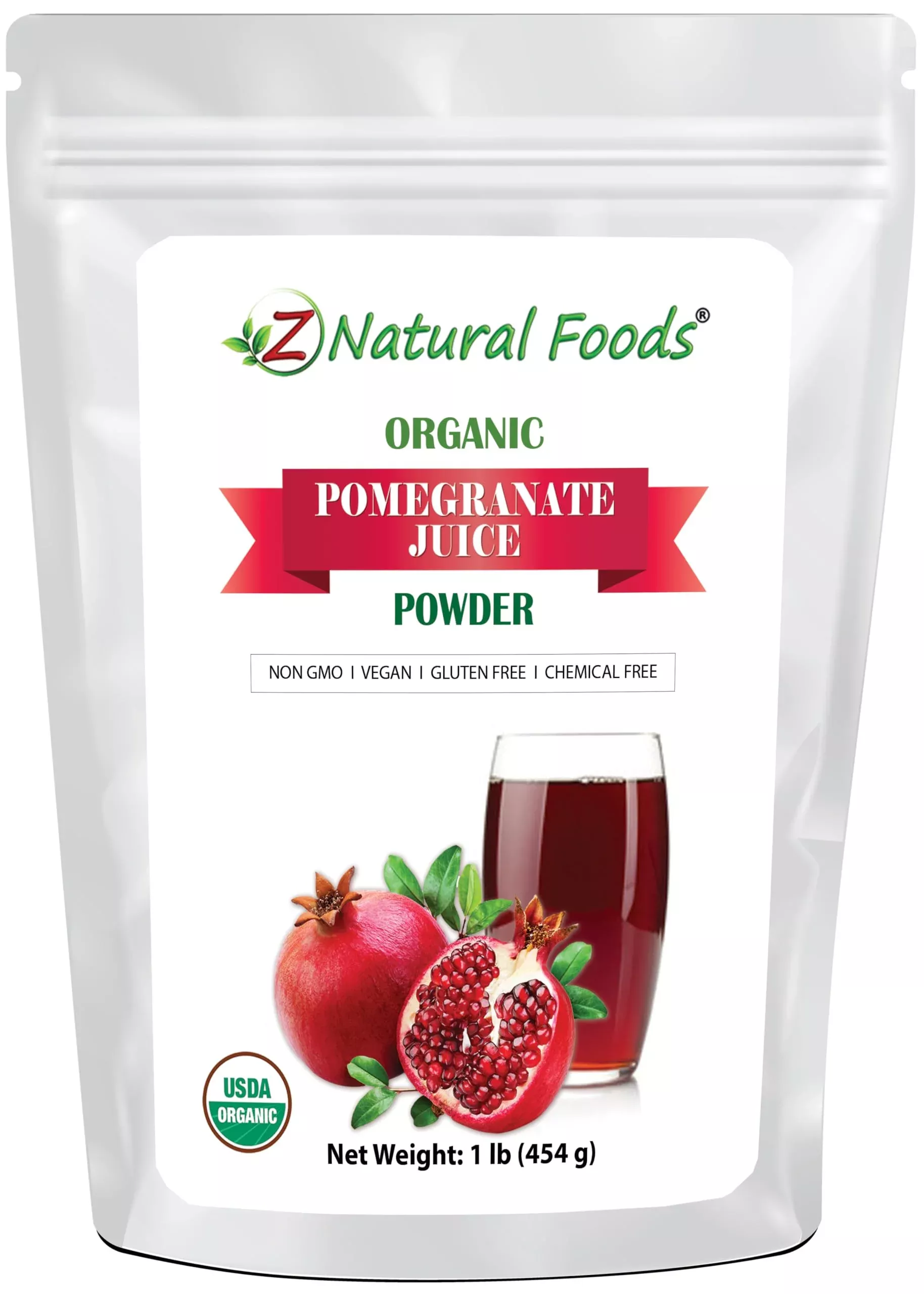 z-natural-foods-pomegranate-powder-organic-pomegranate-juice-powder-pure-natural Z Natural Foods Pomegranate Powder - Organic Pomegranate Juice Powder, Pure & Natural Pomegranate Fruit Extract - Nutritious, An