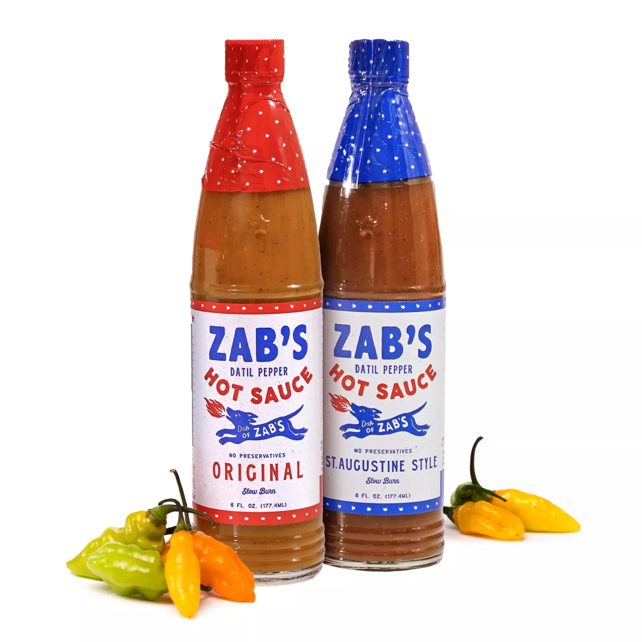 zab-s-datil-pepper-hot-sauce-2-pack-bundle-original-st-augustine-style-6oz-signa Zab'S Datil Pepper Hot Sauce 2-Pack Bundle (Original And St. Augustine Style 6Oz) Signature Slow Burn From Rare Datil Peppers