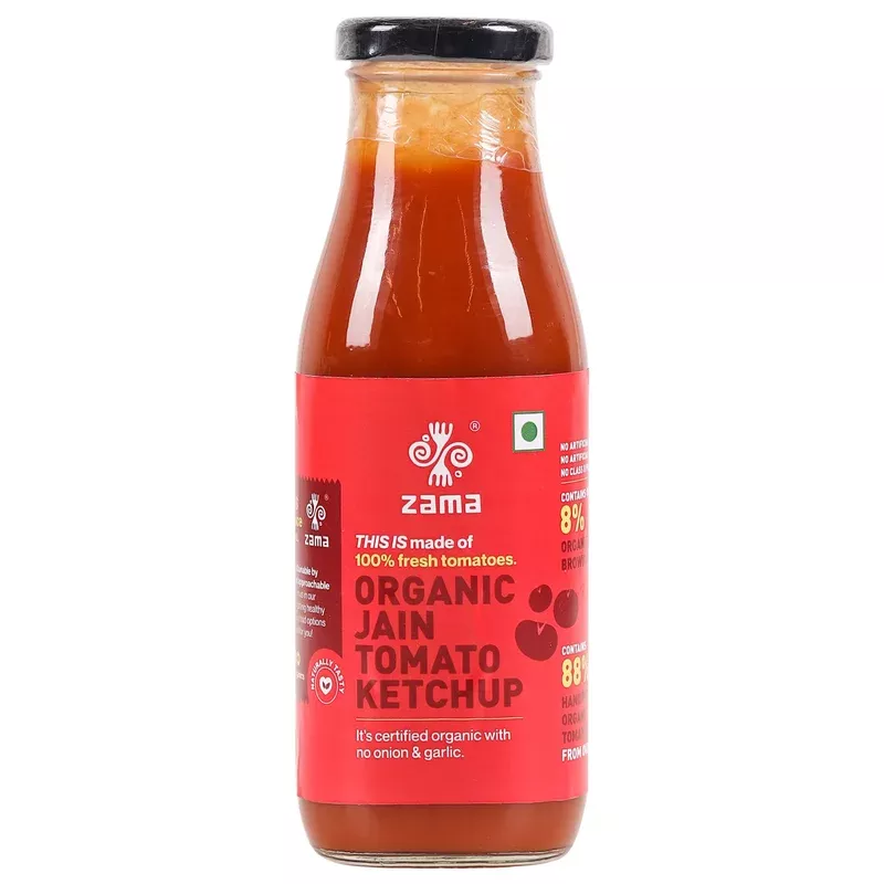 zama-organics-jain-tomato-ketchup-300g-no-onion Zama Organics Jain Tomato Ketchup, 300g (No Onion