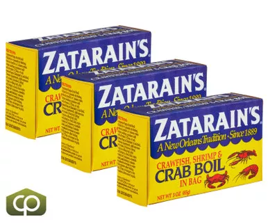 Zatarain's 3 oz. Dry Crab Boil Mix - 6/Case/pack of 3,Authentic Flavor