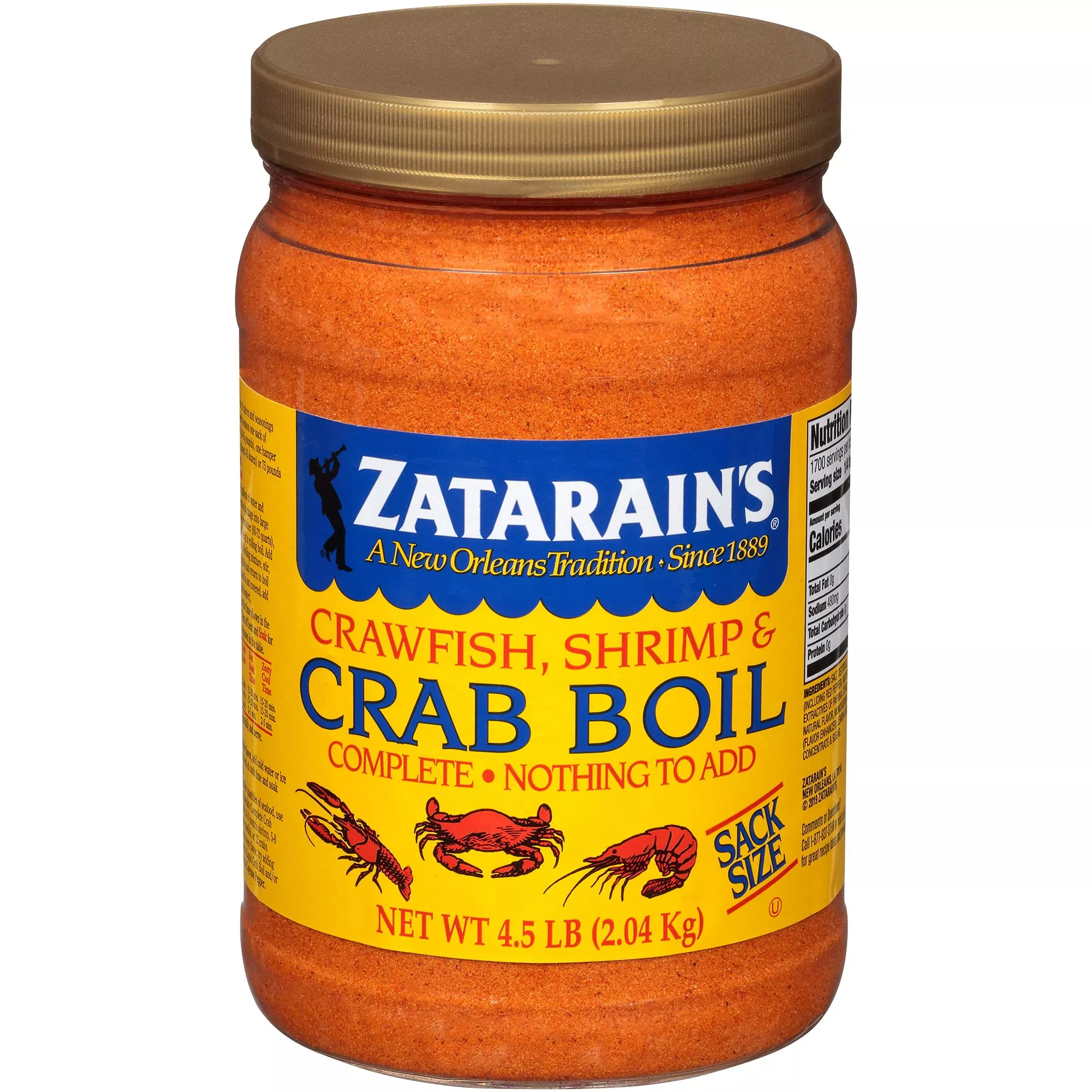 Zatarain'S Crawfish, Shrimp & Crab Boil, 4.5 Lb