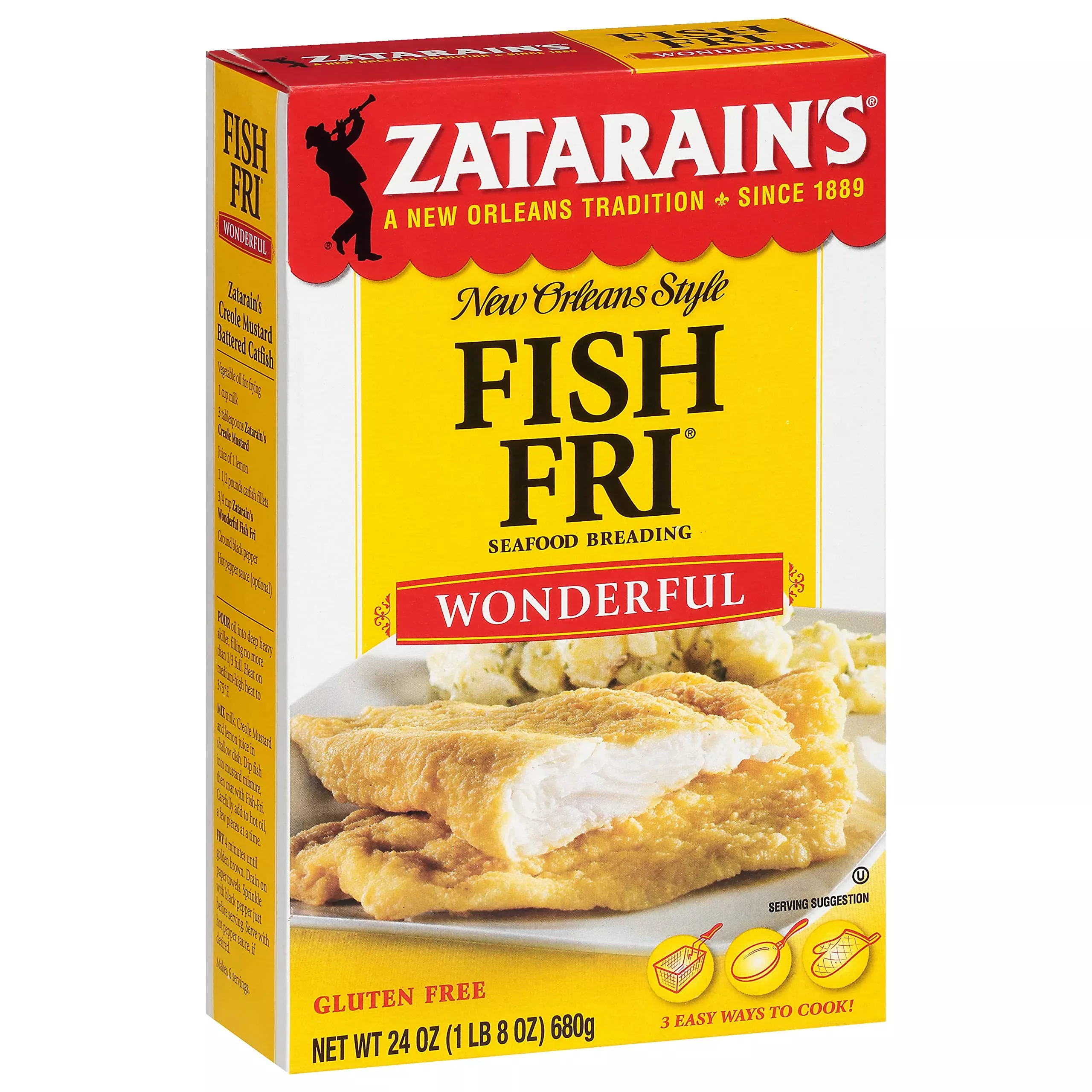 Zatarain'S Wonderful Fish Fri Seafood Breading, 24 Oz
