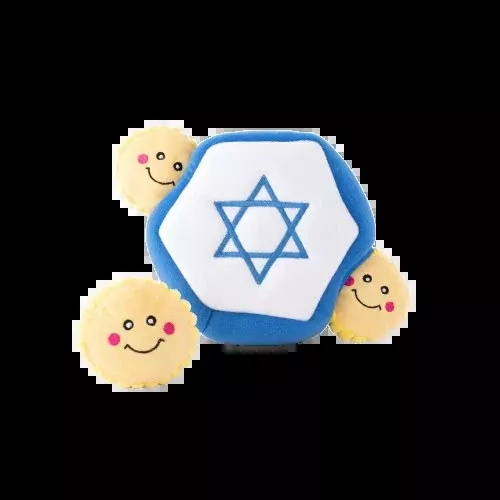 zippy-paws-hanukkah-gold-coin-burrow-dog-toy ZIPPY PAWS HANUKKAH GOLD COIN BURROW DOG TOY