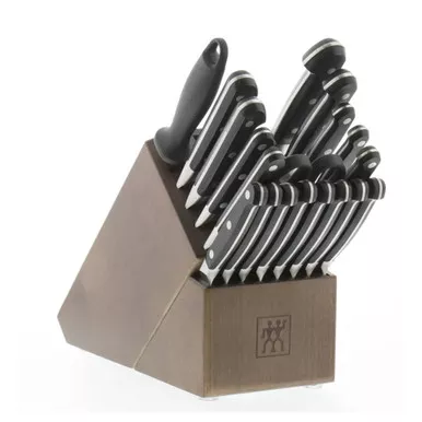 Zwilling Stainless Steel Pro 20 Piece Knife Set with Wood Block