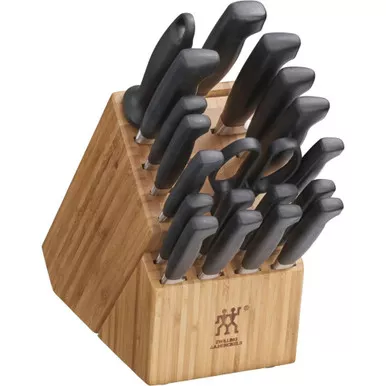 Zwilling Versatility Four Star 20-Piece Knife Block Set with Bamboo Block